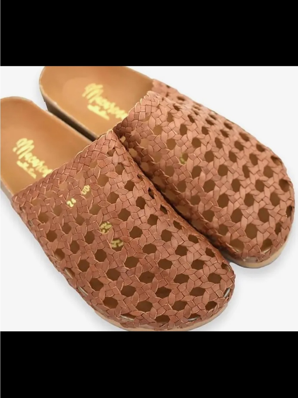 Woven Metallic Slip-On Clogs - Silver